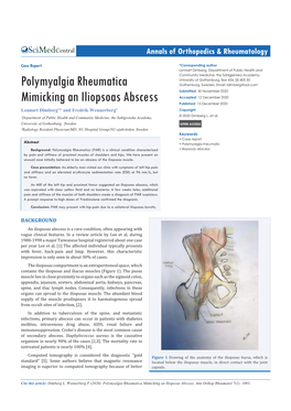 Polymyalgia Rheumatica Mimicking an Iliopsoas Abscess