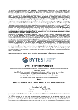 Bytes Technology Group