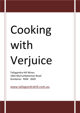 Cooking with Verjuice