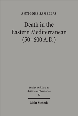 Death in the Eastern Mediterranean (50–600 A.D.)