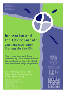 Innovation and the Environment (PDF)