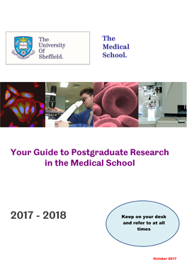 Your Guide to Postgraduate Research in the Medical School