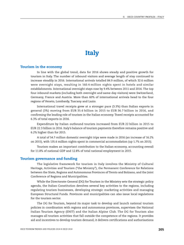 Tourism in the Economy Tourism Governance and Funding