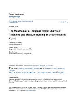 Shipwreck Traditions and Treasure Hunting on Oregon's North Coast