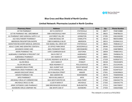 Pharmacies Located in North Carolina