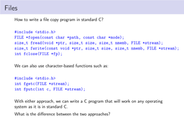 How to Write a File Copy Program in Standard C? #Include <Stdio.H>