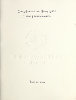 Annual Commencement / Northwestern University