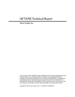 OCTANE Technical Report