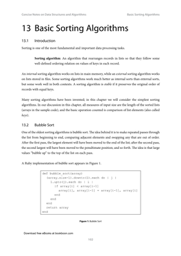 13 Basic Sorting Algorithms