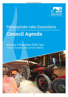 Rārangitake Take Kaunihera Council Agenda