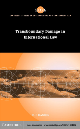 Transboundary Damage in International Law