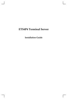 ETS4P4 Terminal Server