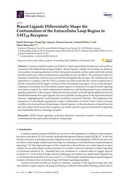 Biased Ligands Differentially Shape the Conformation of The