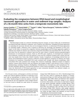 Evaluating the Congruence Between DNA‐Based and Morphological