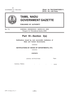 Tamil Nadu Government Gazette