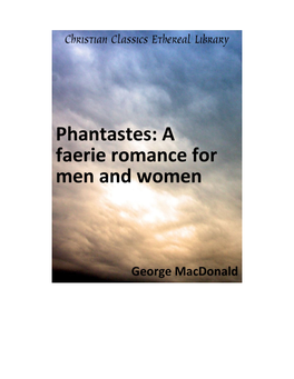 Phantastes: a Faerie Romance for Men and Women