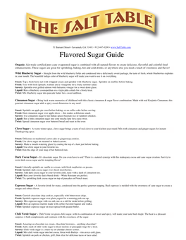 Exotic Sugar Guide