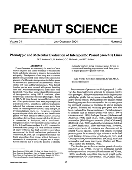 Peanut Science
