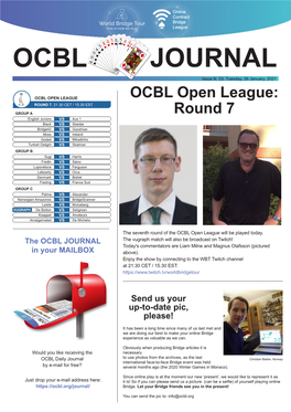 OCBL Open League: ROUND 7