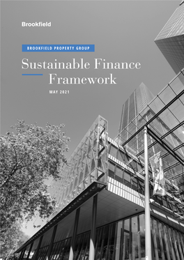 Sustainable Finance Framework MAY 2021