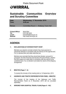 Agenda Reports Pack (Public) 17/11/2010, 18.00