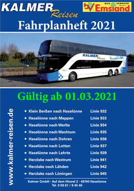 Fahrplanheft 2021