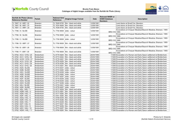 Brecks from Above: Catalogue of Digital Images Available from the Norfolk Air Photo Library