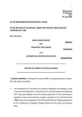 Helen Chapman Witness Statement July 2020 PDF 829KB