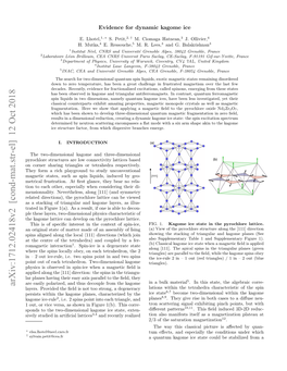 Arxiv:1712.02418V2 [Cond-Mat.Str-El] 12 Oct 2018 Layers