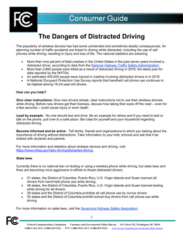 The Dangers of Distracted Driving