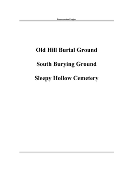 Headstone Restoration Report