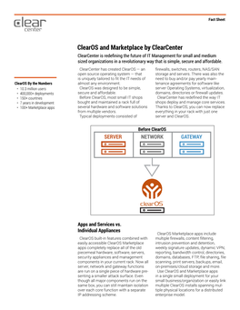 Clearos and Marketplace by Clearcenter