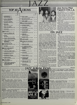 Jazz Album Picks