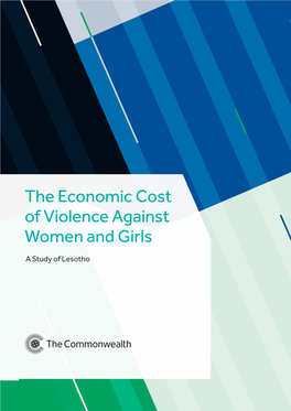 The Economic Cost of Violence Against Women and Girls a Study of Lesotho