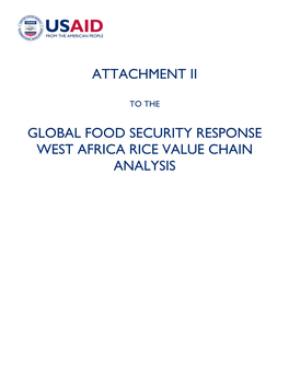 Global Food Security Response West Africa Rice Value Chain Analysis