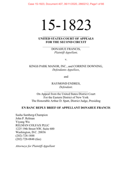 Reply Brief of Plaintiff-Appellant Donahue