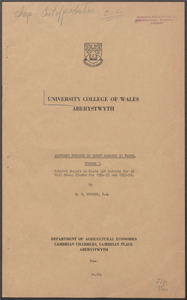 [University College of Wales Aberystwyth