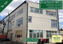 12-14 GRANGE MILLS WEIR ROAD, BALHAM to Let LONDON, SW12 0NE