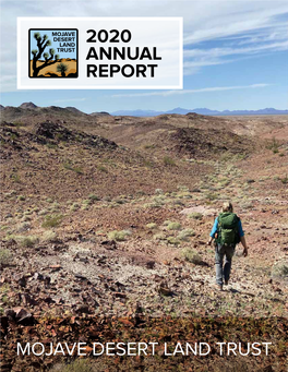 Mojave Desert Land Trust 2020 Annual Report