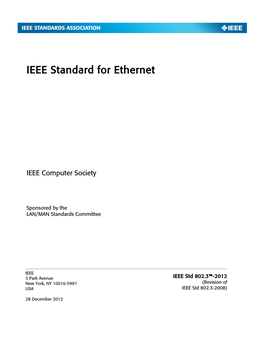 IEEE Std 802.3™-2012 New York, NY 10016-5997 (Revision of USA IEEE Std 802.3-2008)
