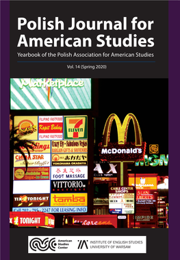 Polish Journal for American Studies Yearbook of the Polish Association for American Studies