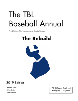 2019 TBL Annual 3 the TBL Baseball Annual