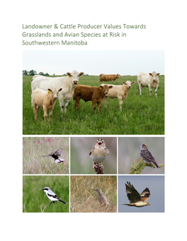 Landowner & Cattle Producer Values Towards Grasslands and Avian