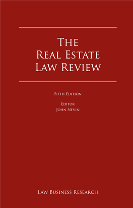 The Real Estate Law Review