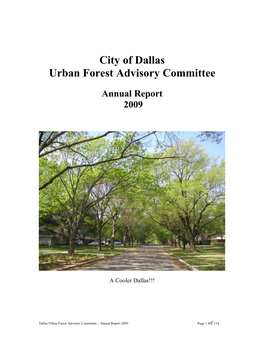 Annual Report to the Mayor