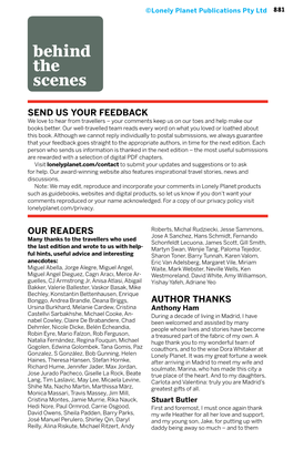 Our Readers Author Thanks Send Us Your Feedback