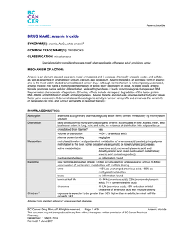 Arsenic Trioxide