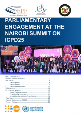 Parliamentary Engagement at the Nairobi Summit on Icpd25