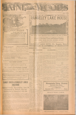 Maine Woods, Phillips, Maine, June 24, 1915