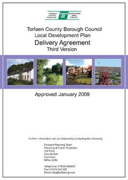 Torfaen County Borough Council Local Development Plan Delivery Agreement Third Version